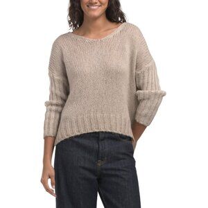 VENTI Beige Made In Italy V-neck Sweater